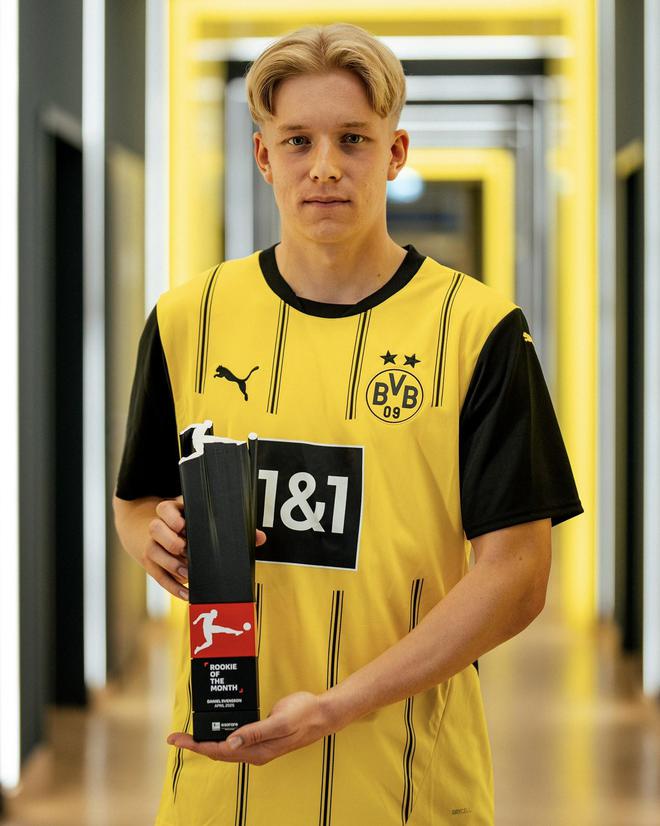 斯文松，多特左后衛(wèi)，4月德甲最佳新人獎(jiǎng)得主，一球兩助攻。