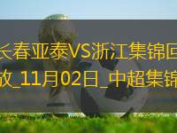 11月02日中超第30輪長春亞泰vs浙江進(jìn)球視頻